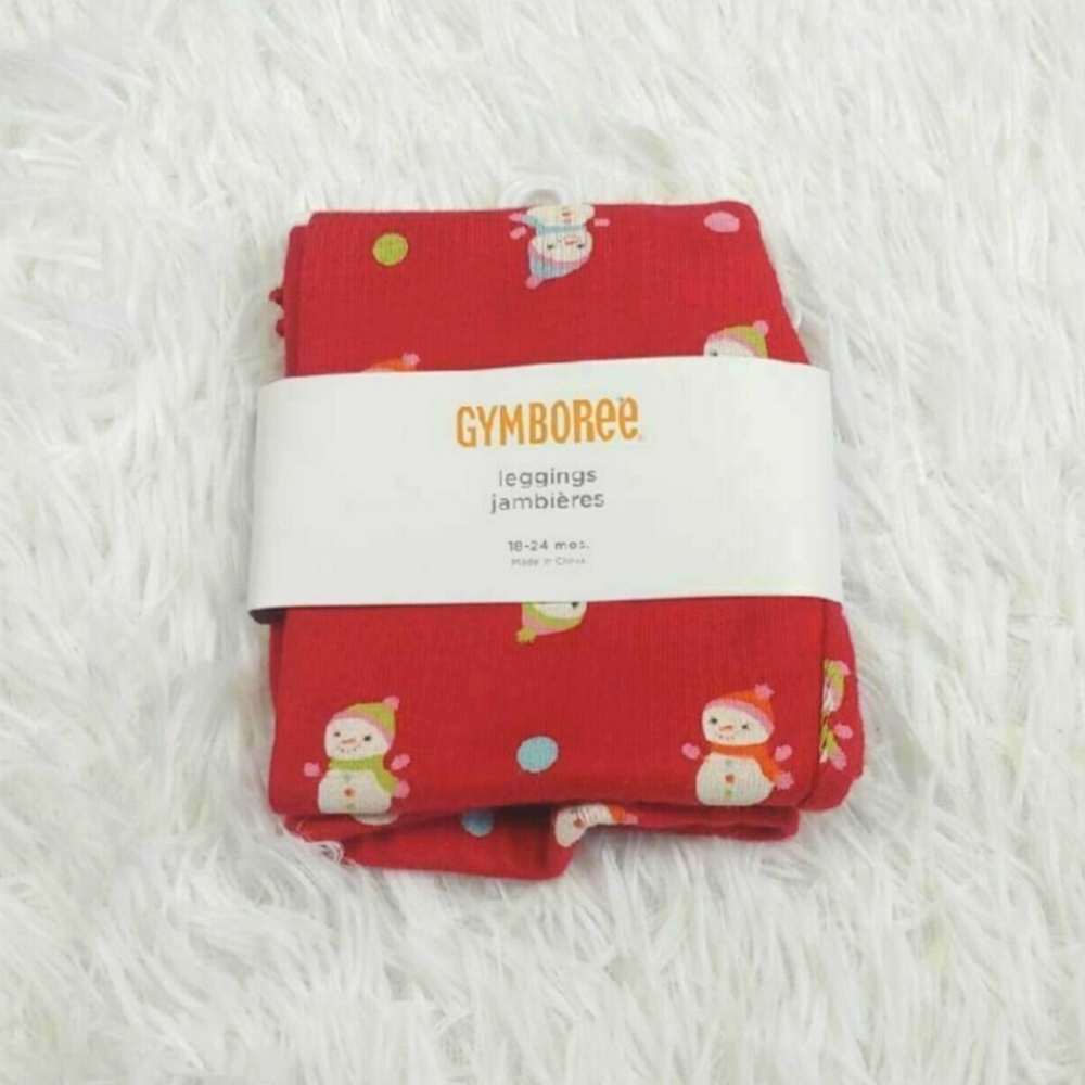 Gymboree Snowman Leggings 18-24M